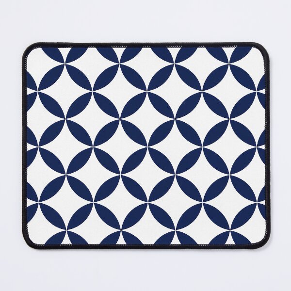 Item preview, Minimal Shippo Circle Geometric Navy Pattern designed and sold by J-Style Lab.