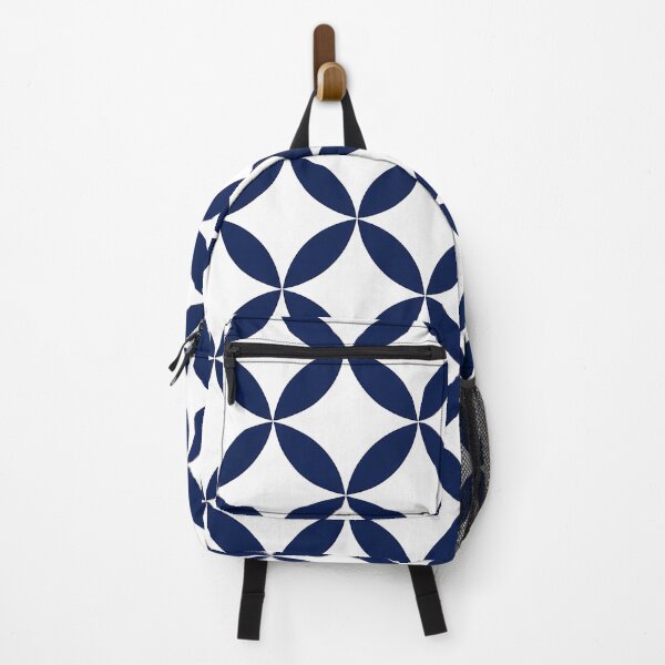 Item preview, Minimal Shippo Circle Geometric Navy Pattern designed and sold by J-Style Lab.