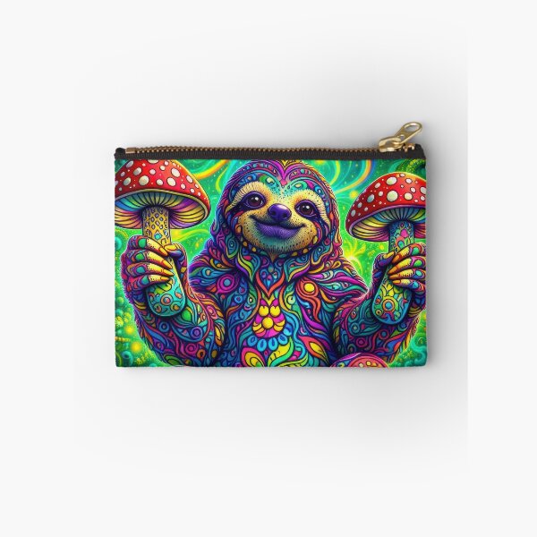 Item preview, Lab Visions 80: Psychedelic Sloth With Amanita Mushrooms designed and sold by The Psychedelic Anarchist.