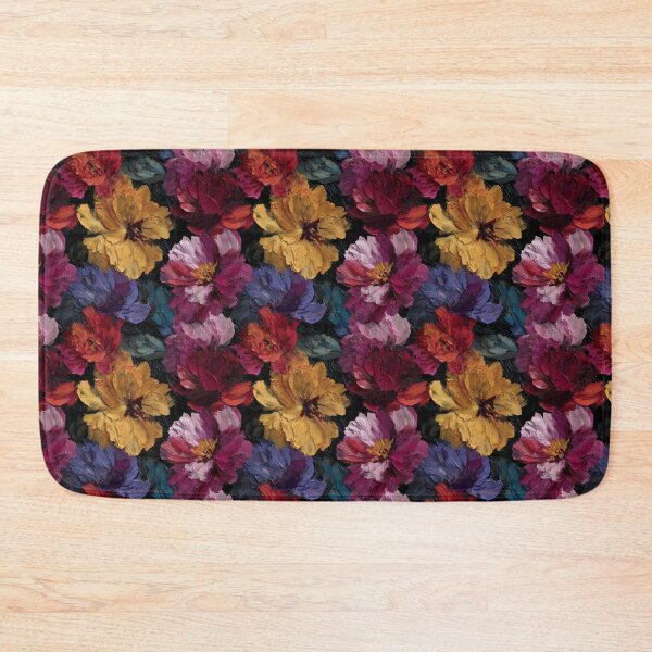 Item preview, Dark Moody Floral Impasto Palette Knife Painting designed and sold by Prismatect.