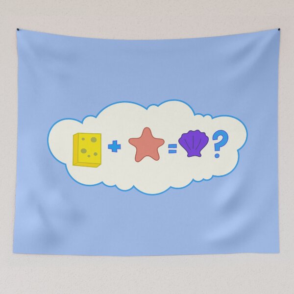 Item preview, SpongeBob - Sponge plus Starfish equals a Clam? designed and sold by DibujandoPorfa.