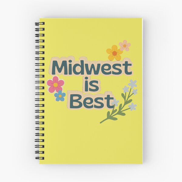 Item preview, Midwest is Best - state and regional pride - unique graphic with paper flowers art designed and sold by LibrarianLauren.