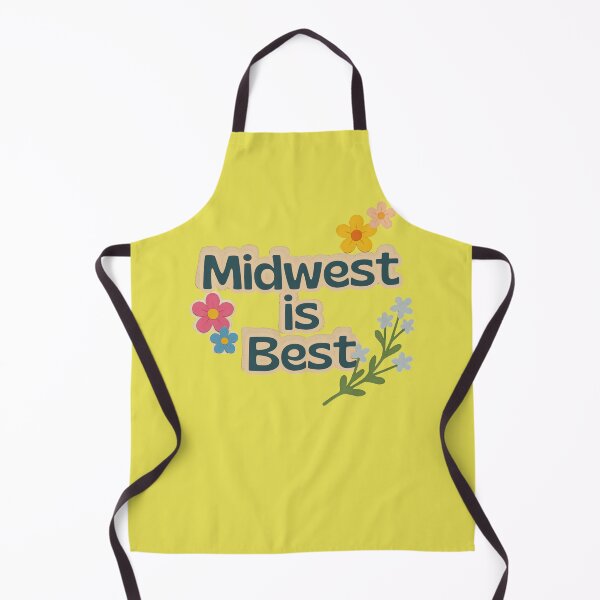 Item preview, Midwest is Best - state and regional pride - unique graphic with paper flowers art designed and sold by Librarian Lauren.