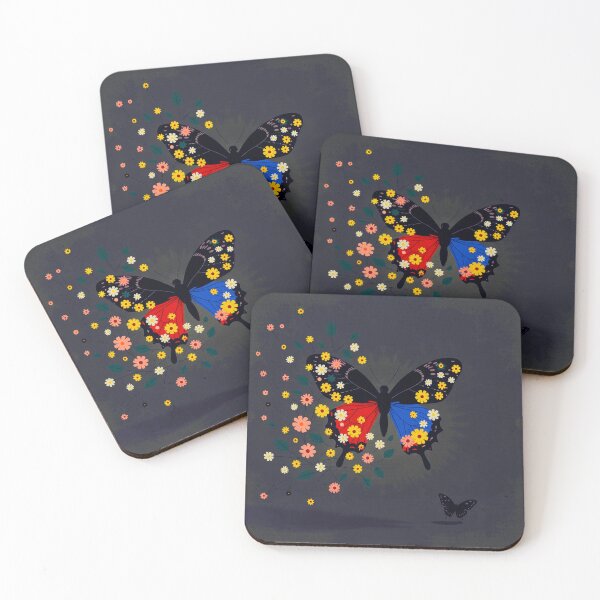 Item preview, Midnight Dream Floral Butterfly Wings designed and sold by joycrysstudio.