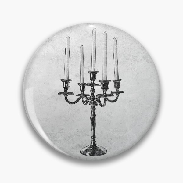 Item preview, Silver Candelabra Dark Gothic Victorian Decor designed and sold by Ghoul Enterprises.