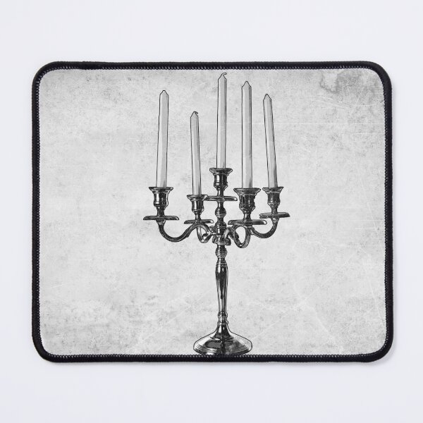 Item preview, Silver Candelabra Dark Gothic Victorian Decor designed and sold by Ghoul Enterprises.