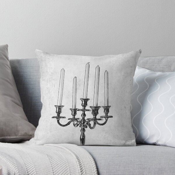 Item preview, Silver Candelabra Dark Gothic Victorian Decor designed and sold by Ghoul Enterprises.