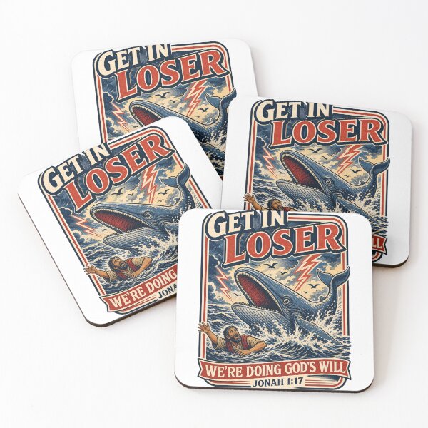 Item preview, Get In Loser, We’re Doing God’s Will | Jonah 1:17 Funny Christian Design designed and sold by Melissa Conner.