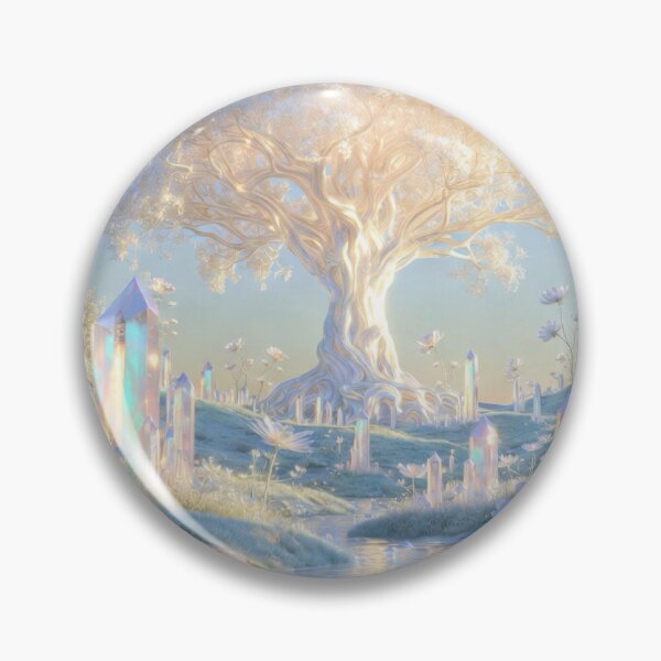 Item preview, Tree of Life Crystal Garden | Ethereal Fantasy Landscape designed and sold by Joammiyon.