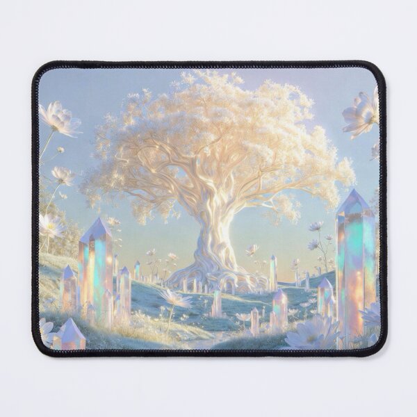 Item preview, Tree of Life Crystal Garden | Ethereal Fantasy Landscape designed and sold by Joammiyon.