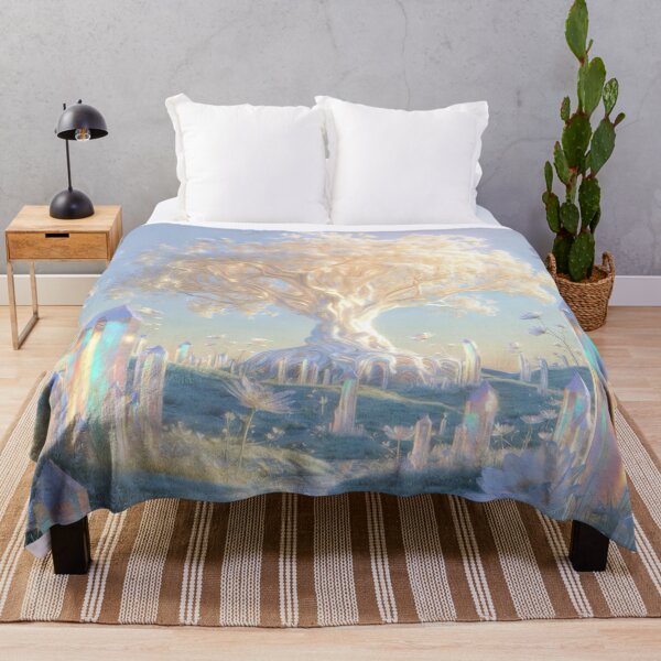 Item preview, Tree of Life Crystal Garden | Ethereal Fantasy Landscape designed and sold by Joammiyon.