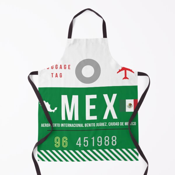 Item preview, MEX - Aeropuerto Internacional Benito Juarez decorative luggage tag designed and sold by HMBPHOTO.