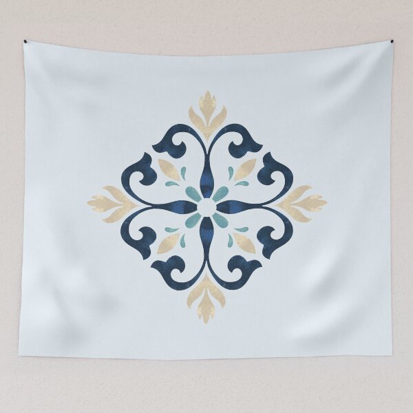 Item preview, Ornamental Harmony in the Ocean Tones designed and sold by silviaxe.