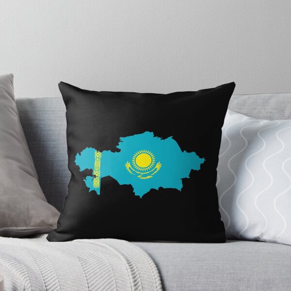 Item preview, Flag Map of Kazakhstan  designed and sold by DreamBrushy.