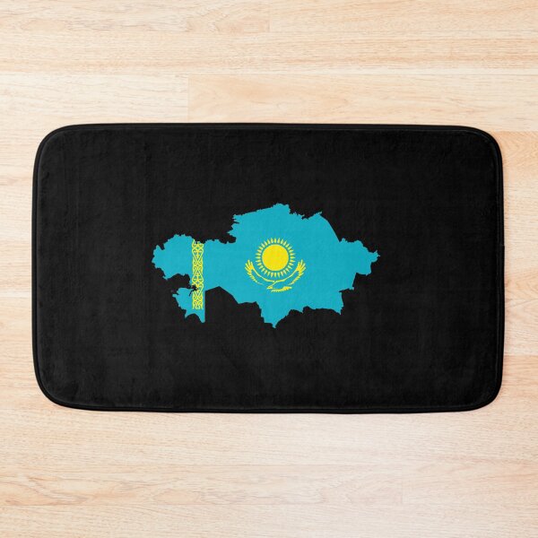 Item preview, Flag Map of Kazakhstan  designed and sold by DreamBrushy.