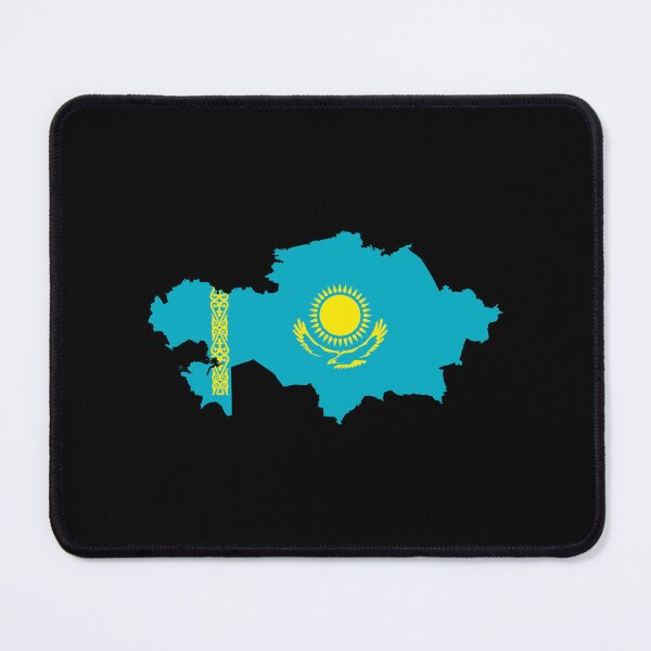Item preview, Flag Map of Kazakhstan designed and sold by DreamBrushy.