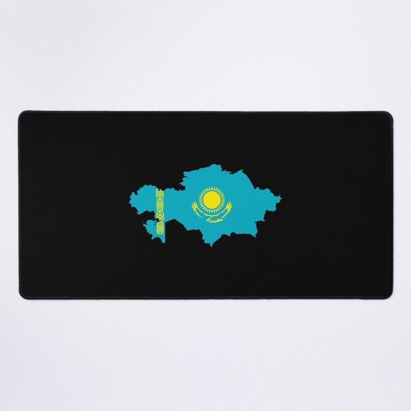 Item preview, Flag Map of Kazakhstan designed and sold by DreamBrushy.