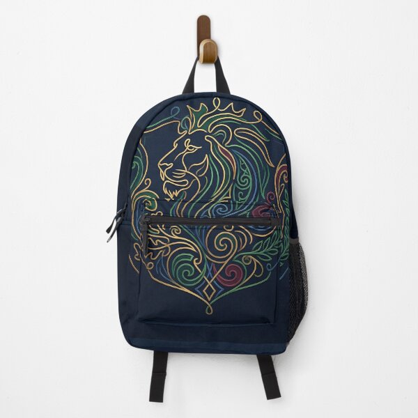 Item preview, Neon Lion Crest Heraldic Line Art designed and sold by PixorStudio.