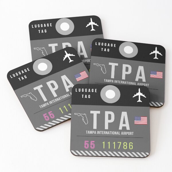 Item preview, TPA - Tampa International Airport decorative luggage tag designed and sold by HMBPHOTO.