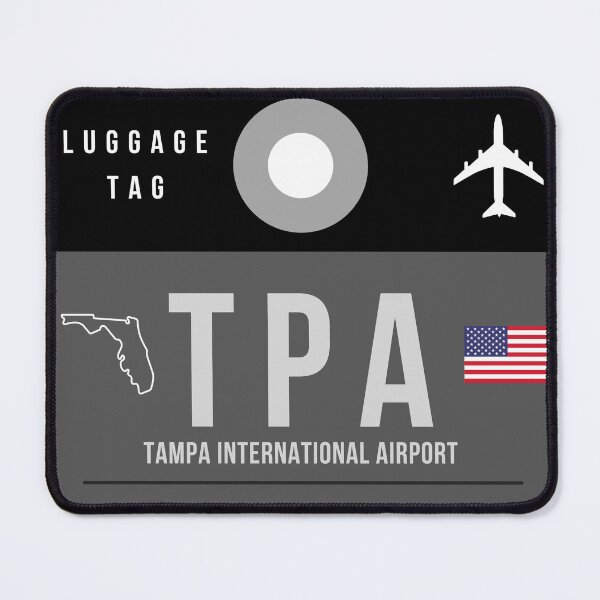 Item preview, TPA - Tampa International Airport decorative luggage tag designed and sold by HMBPHOTO.