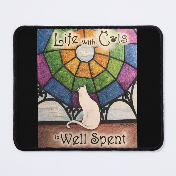 Item preview, Life with Cats is Well Spent designed and sold by KellyBCats.