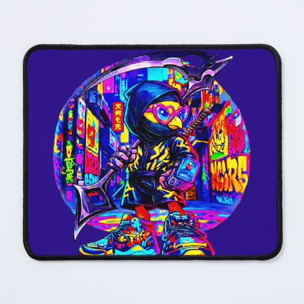 Item preview, Neon Ninja Stickers – Cyber Samurai Mini Scenes & Glow Art Designs designed and sold by Cyber-ART-Studio.
