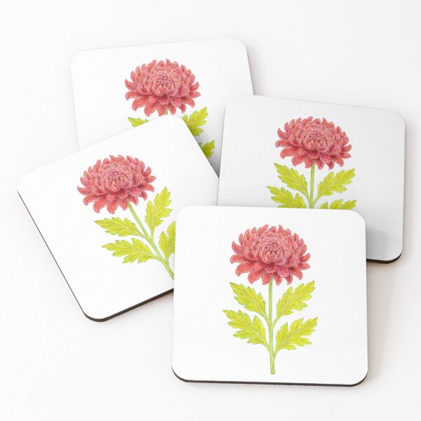 Item preview, The Stillness of a Chrysanthemum - Elegant Floral Illustration, Botanical Wall Art, Decorative Botanical Design, Nature Inspired Art designed and sold by Piret Victoria Ribas.