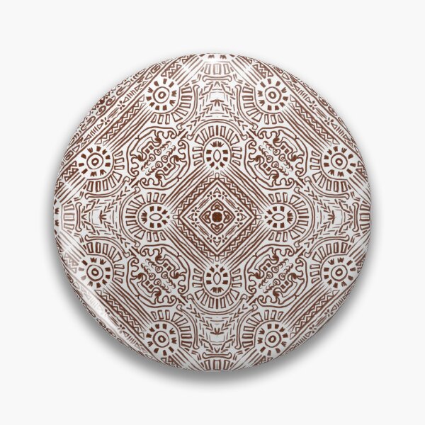 Item preview, Rust Brown Tribal Diamond Seamless Pattern – Boho Ethnic Geometric Design for Fabric & Wallpaper designed and sold by Chadstudio.