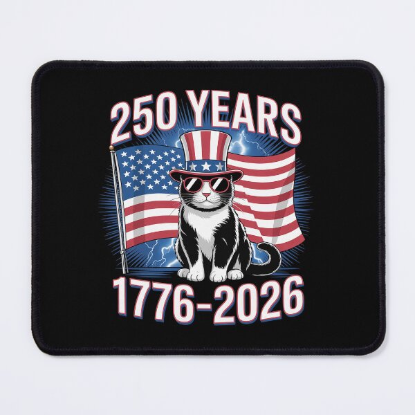 Item preview, 250 Years 250th Anniversary USA Cat American Flag 4th July designed and sold by BlassmausArt.