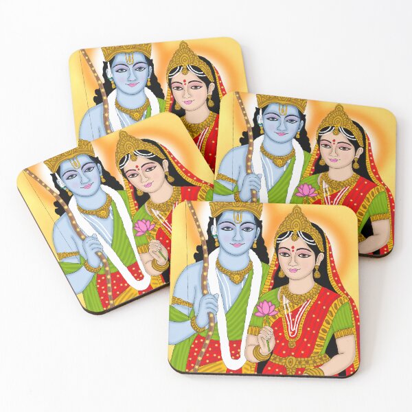 Item preview, Sita Ram Divine Artwork – Sacred Hindu Devotional Couple Illustration designed and sold by Harshit_Digital_Arts.