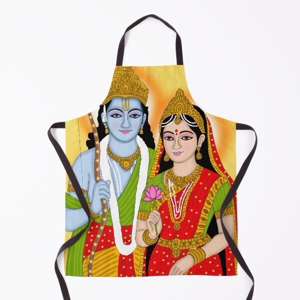 Item preview, Sita Ram Divine Artwork – Sacred Hindu Devotional Couple Illustration designed and sold by Harshit_Digital_Arts.