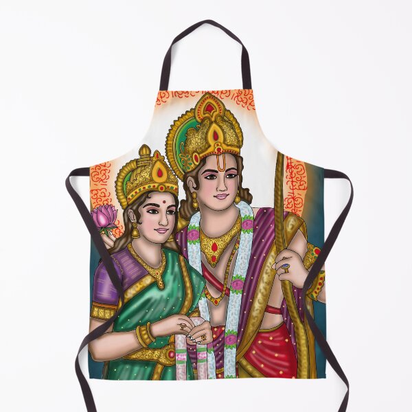Item preview, Ram Sita Mythological Artwork – Hindu Spiritual Love Art Design designed and sold by Harshit_Digital_Arts.