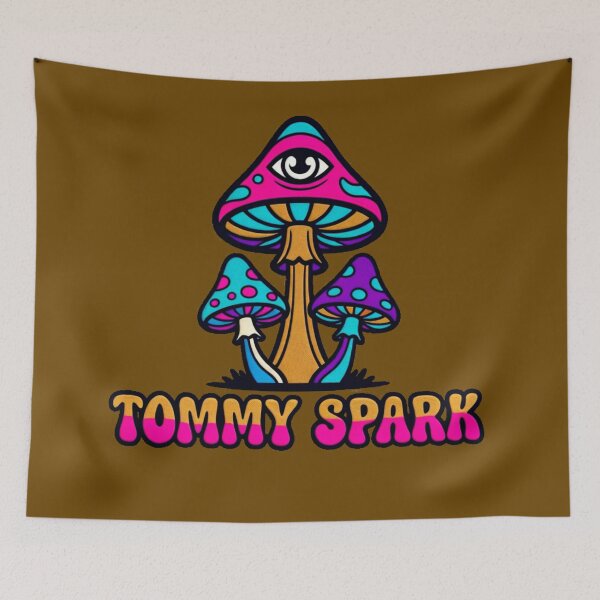 Item preview, Psychedelic Art Mushroom Third Eye Neon Retro Trippy designed and sold by TommySpark.