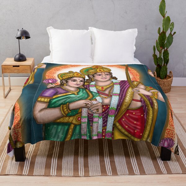 Item preview, Ram Sita Mythological Artwork – Hindu Spiritual Love Art Design designed and sold by Harshit_Digital_Arts.