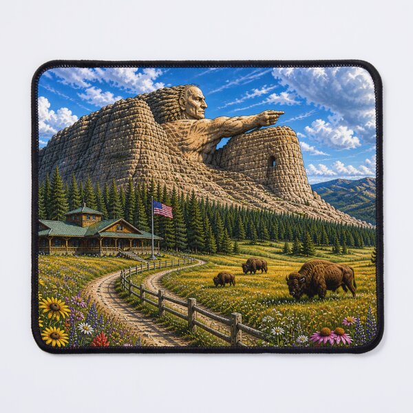 Item preview, Crazy Horse Memorial - South Dakota designed and sold by Myra365Art.