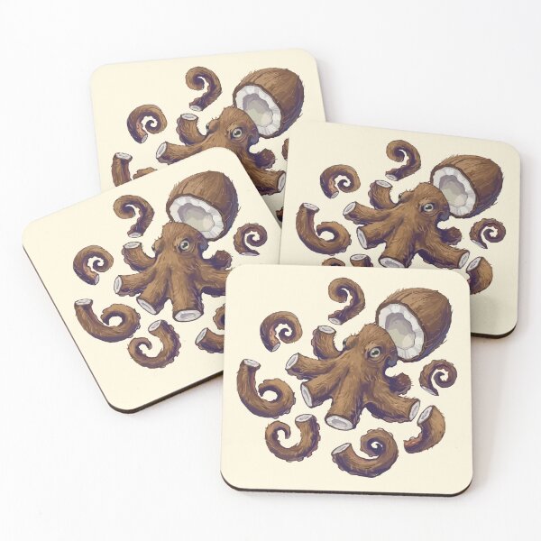 Item preview, Coconut Octopus designed and sold by Gkinoki.