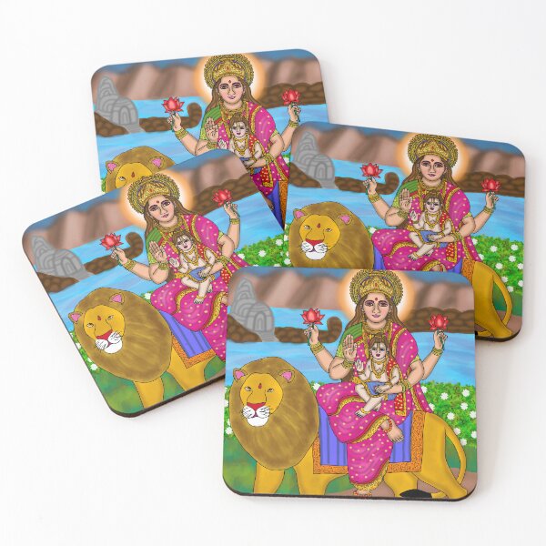 Item preview, Goddess Skandamata Artwork – Navdurga Divine Mother Illustration designed and sold by Harshit_Digital_Arts.