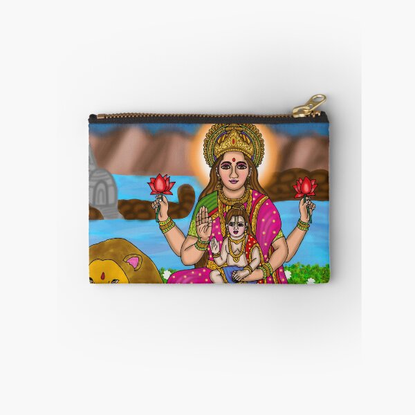 Item preview, Goddess Skandamata Artwork – Navdurga Divine Mother Illustration designed and sold by Harshit_Digital_Arts.