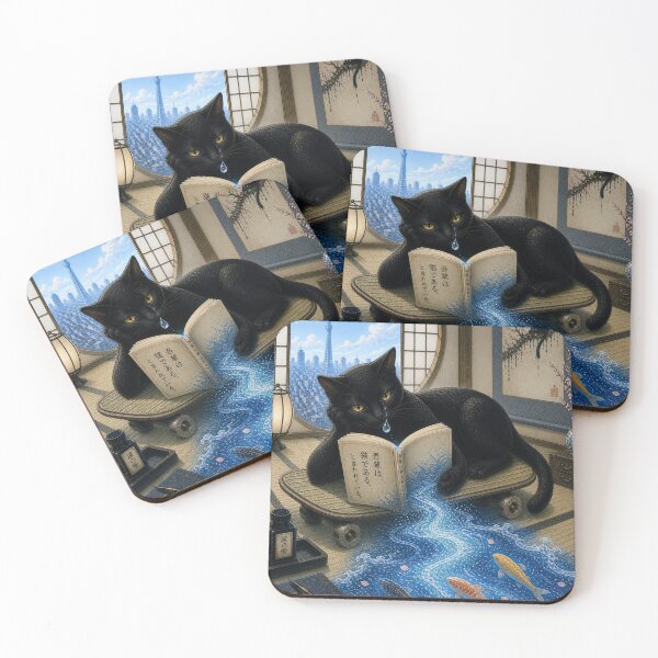 Item preview, Dreaming Black Cat Reading Book designed and sold by RODEONYAN.