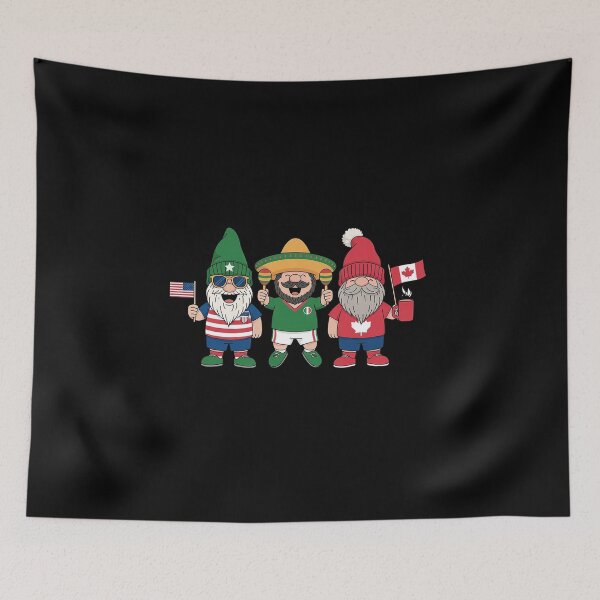 Item preview, Gnome Tour Soccer Mexico Canada Usa designed and sold by BlassmausArt.