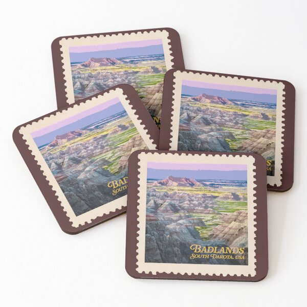 Item preview, Badlands National Park Stamp designed and sold by k8studio.