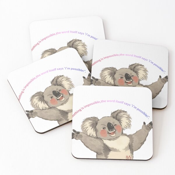 Item preview, Happy Koala,Positive words designed and sold by Haku design.
