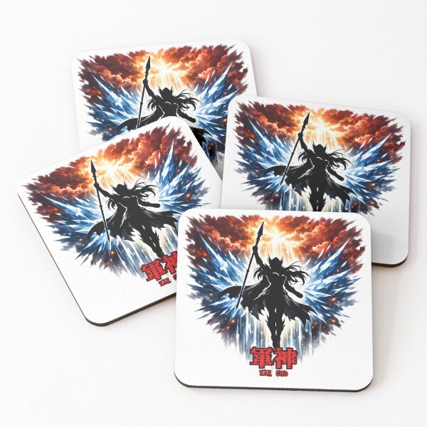Item preview, GUNJIN 軍神 Japanese God of War Military Deity Kanji Art designed and sold by LainCellJapan.