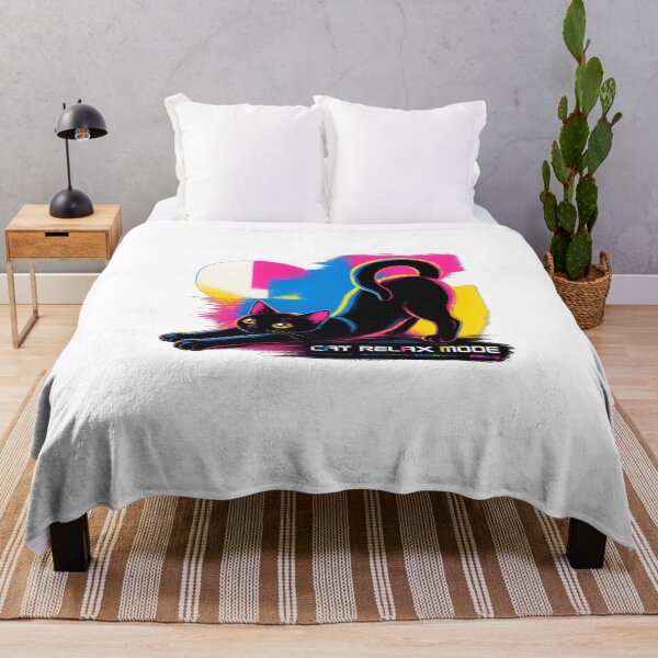 Item preview, Copy of Cyber Cat Relax Mode Neon Art designed and sold by RODEONYAN.