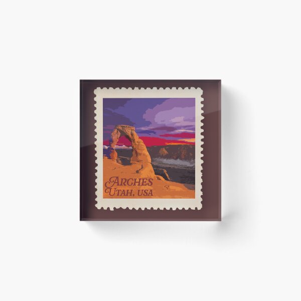 Item preview, Arches National Park Stamp designed and sold by k8studio.