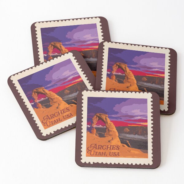 Item preview, Arches National Park Stamp designed and sold by k8studio.
