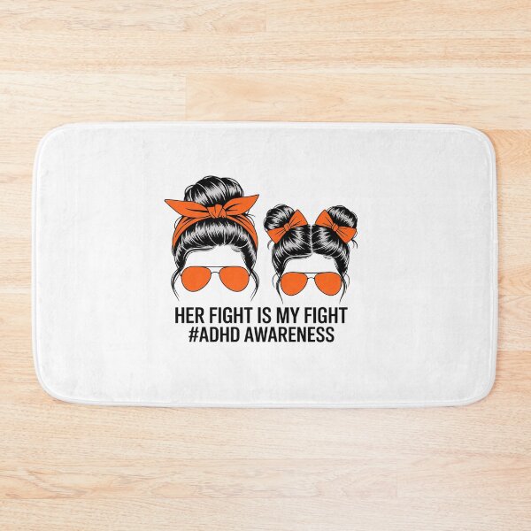 Item preview, Her Fight Is My Fight ADHD Mom Attention Deficit Disorder designed and sold by BlassmausArt.
