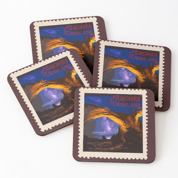 Item preview, Arches National Park Stamp designed and sold by k8studio.