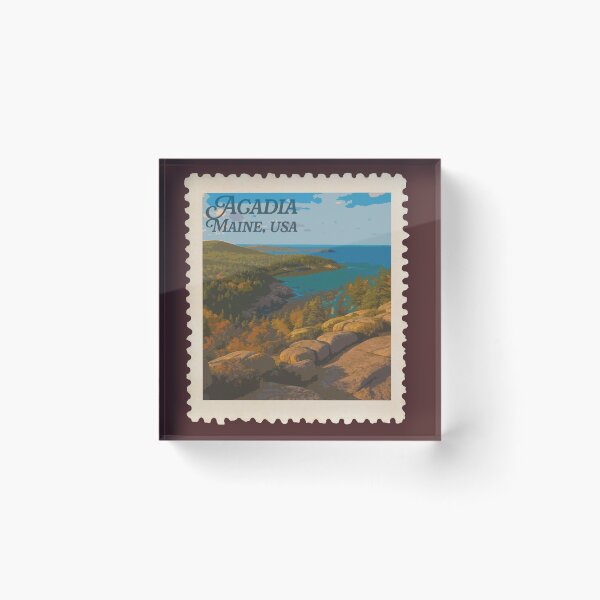 Item preview, Acadia National Park Stamp designed and sold by k8studio.