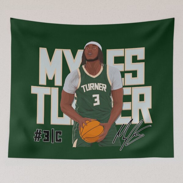 Artikelvorschau, Myles Turner – Milwaukee Basketball entworfen und verkauft von sportsign.